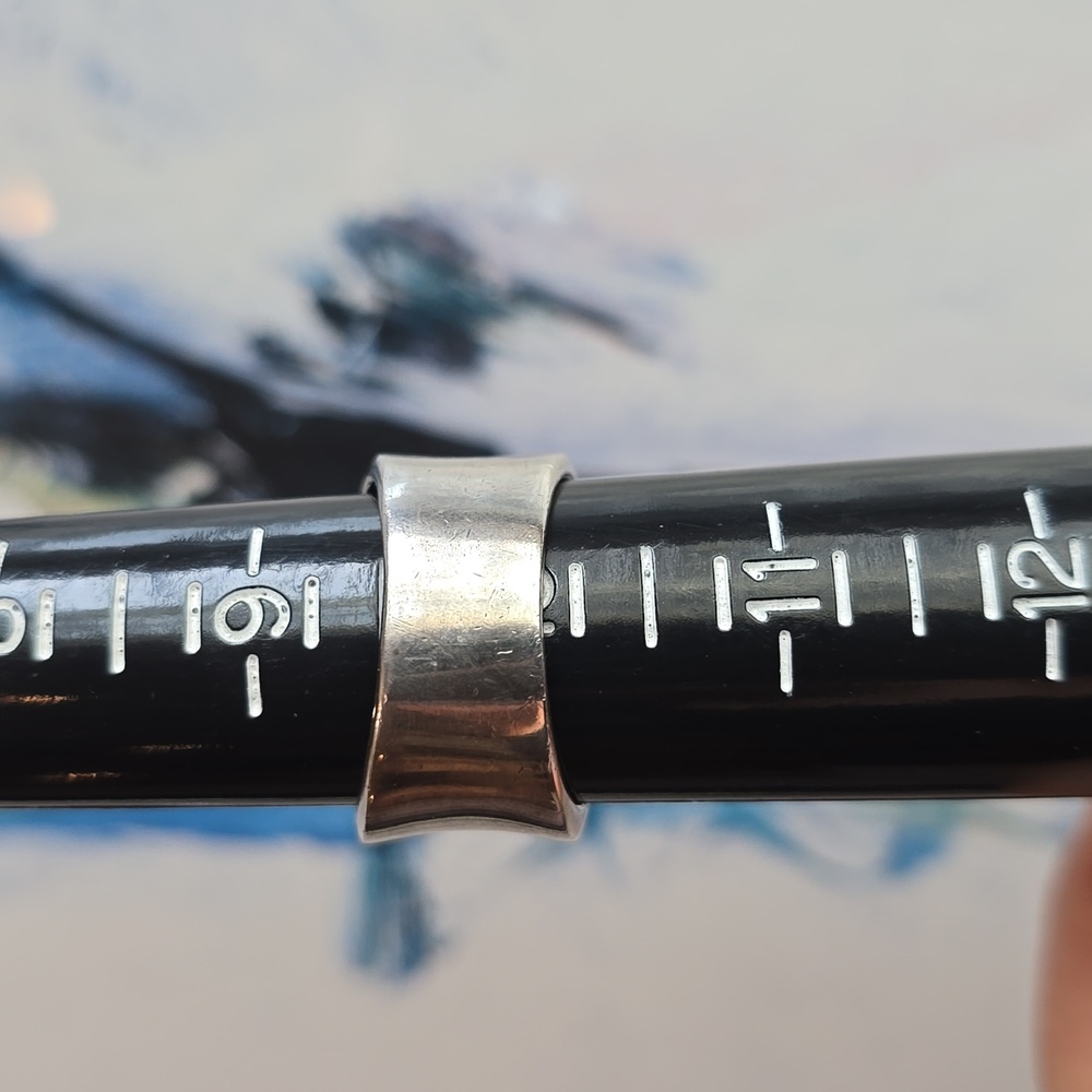 Turquoise Sterling Silver Grid Ring - image 5